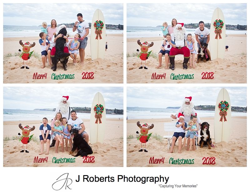 Aussie Santa Photos at Long Reef Beach Fun Times